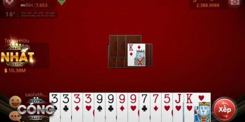 Cách sắp xếp bài chuẩn xác khi chơi tiến lên 